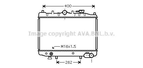 AVA QUALITY COOLING Радиатор, охлаждение двигателя MZ2023